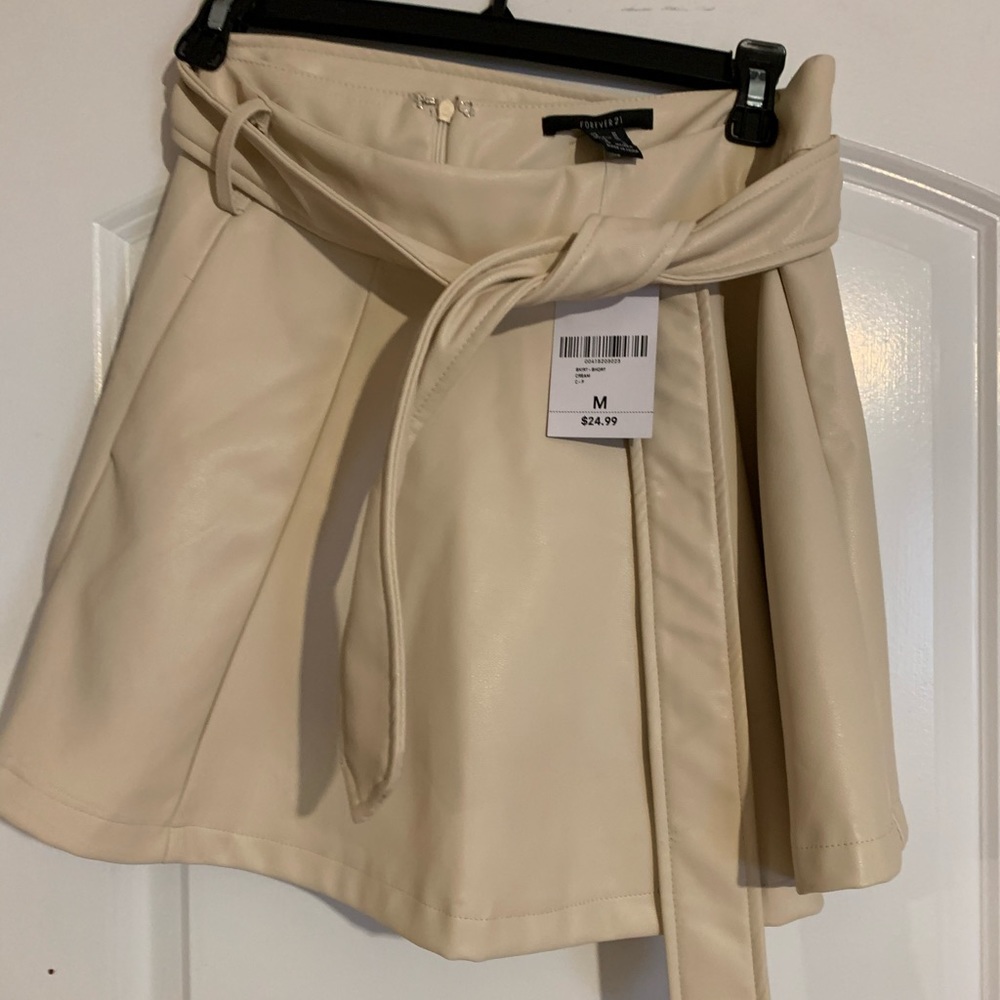 LEATHER MINI SKIRT